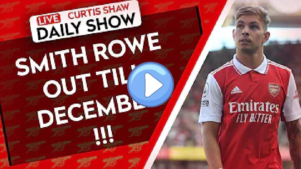 Play video: Smith Rowe Out Until December - Douglas Luiz January Move - Partey Injury Update Video thumb: Smith Rowe Out Until December - Douglas Luiz January Move - Partey Injury Update
