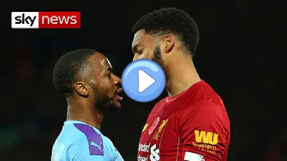 Play video: Raheem Sterling and Joe Gomez involved in a bust-up during England duty. Video thumb: Raheem Sterling and Joe Gomez involved in a bust-up during England duty.
