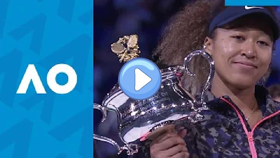 Play video: Extended Highlights: Jennifer Brady vs Naomi Osaka | Australian Open 2021 (Final) Video thumb: Extended Highlights: Jennifer Brady vs Naomi Osaka | Australian Open 2021 (Final)