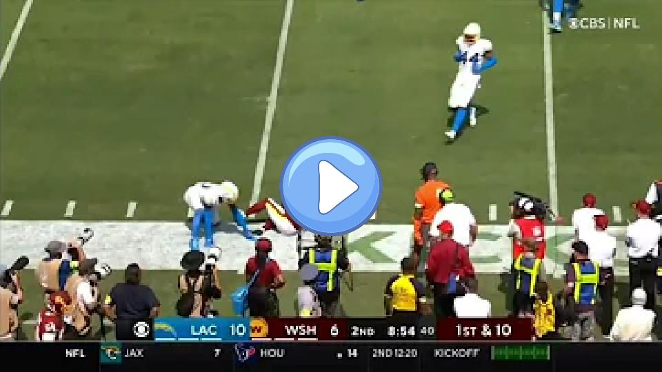 Play video: Ryan Fitzpatrick injury Chargers vs. Washington Video thumb: Ryan Fitzpatrick injury Chargers vs. Washington