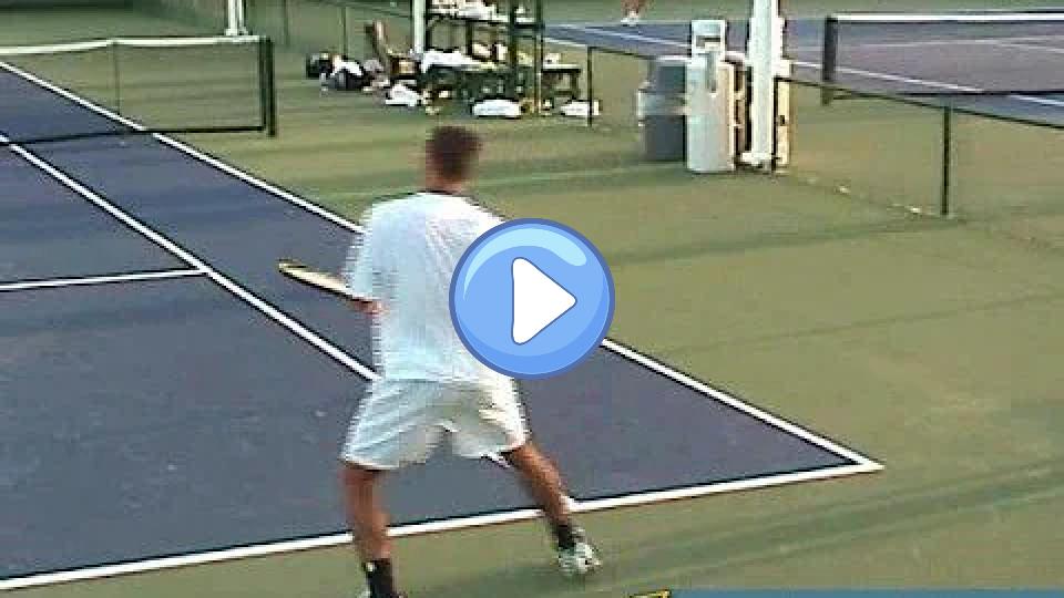Video thumb: Gustavo Kuerten Practicing with Larry Passos - Impressive Groundstrokes