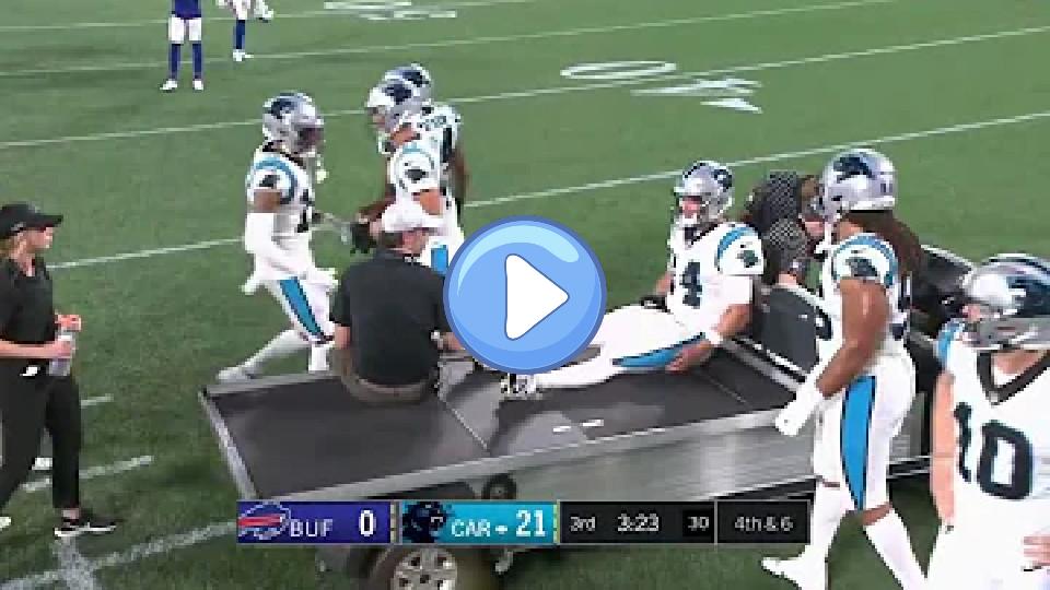 Play video: Sam Darnold carted off vs. Bills | Preseason Week 3 Video thumb: Sam Darnold carted off vs. Bills | Preseason Week 3