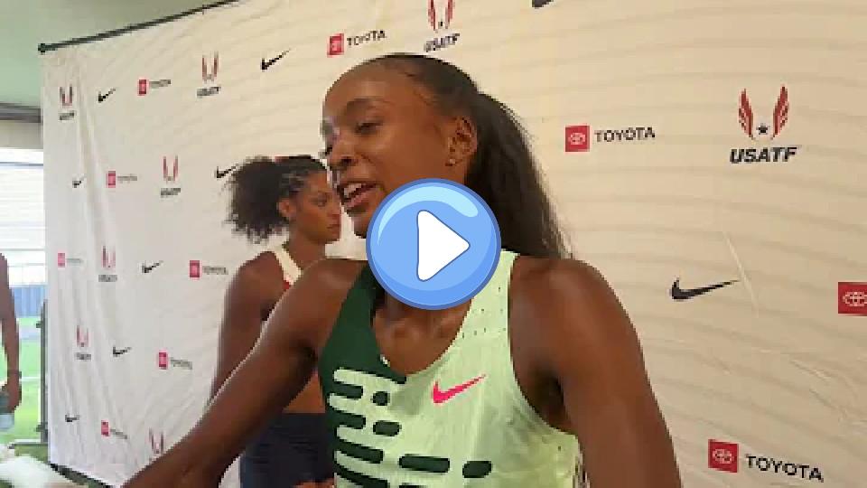 Play video: Dalilah Muhammad Says Injuries Set Her Back Before USATF Outdoor Championships Video thumb: Dalilah Muhammad Says Injuries Set Her Back Before USATF Outdoor Championships