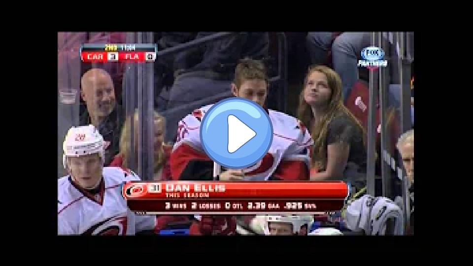 Play video: 3/3/13: Hurricanes goalie Cam Ward injured while trying to make a save Video thumb: 3/3/13: Hurricanes goalie Cam Ward injured while trying to make a save