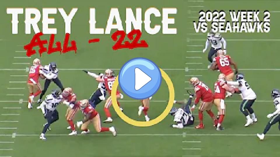 Video thumb: 49ers QB Trey Lance before injury - every snap in Week 2 vs. Seahawks