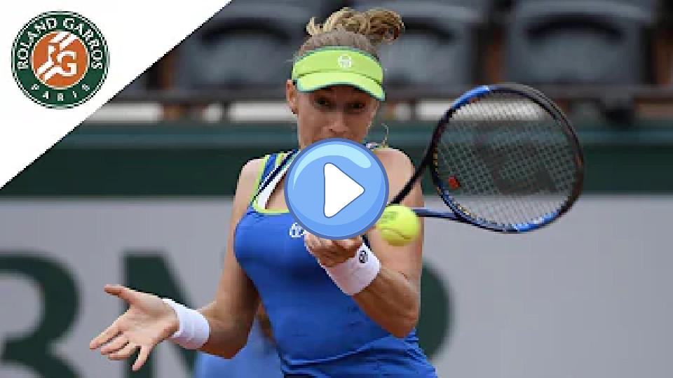 Play video: Angelique Kerber vs. Ekaterina Makarova Highlights - Women's Round 1 2017 | Roland Garros Video thumb: Angelique Kerber vs. Ekaterina Makarova Highlights - Women's Round 1 2017 | Roland Garros