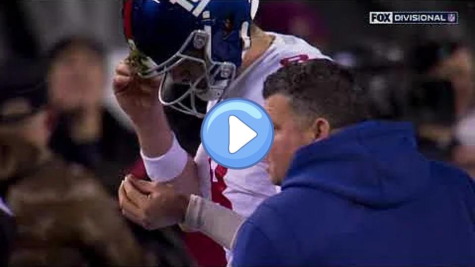 Video thumb: Daniel Jones's contact lens falls out.