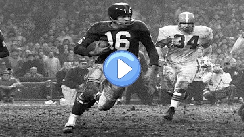 Play video: Frank Gifford's Highlights Video thumb: Frank Gifford's Highlights