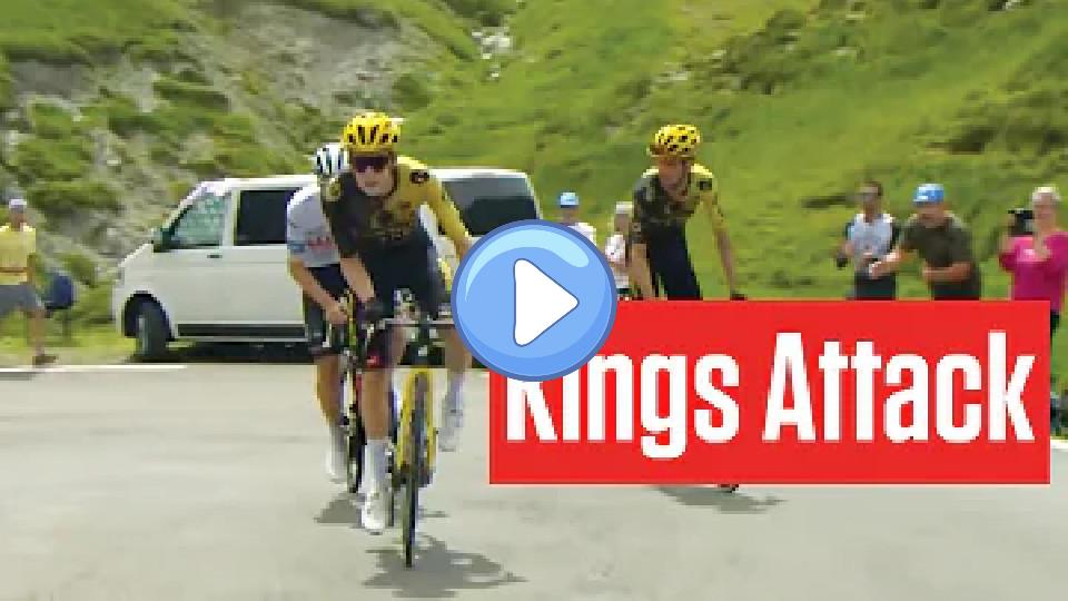 Play video: Jonas Vingegaard and Tadej Pogacar Attack Tour de France 2023 Stage 6 on Tourmalet Video thumb: Jonas Vingegaard and Tadej Pogacar Attack Tour de France 2023 Stage 6 on Tourmalet