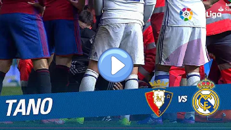 Play video: Tano's Injury in Osasuna vs Real Madrid (1-2) Video thumb: Tano's Injury in Osasuna vs Real Madrid (1-2)