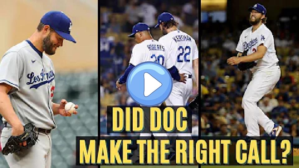 Play video: Kershaw Pulled From Perfect Game! Right Call? Injury Expert Explains Video thumb: Kershaw Pulled From Perfect Game! Right Call? Injury Expert Explains
