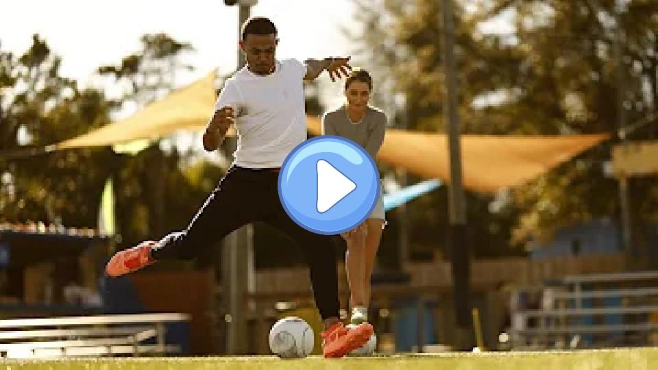 Play video: Julio RodrÃguez Receives Soccer Tips From Jordyn Huitema Video thumb: Julio RodrÃguez Receives Soccer Tips From Jordyn Huitema
