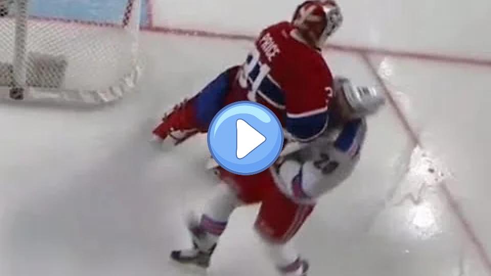 Play video: Carey Price Hit on Chris Kreider *Additional Angle (10/15/15) Video thumb: Carey Price Hit on Chris Kreider *Additional Angle (10/15/15)