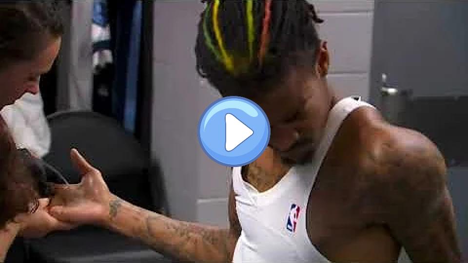 Play video: Ja Morant experiences significant pain in his injured right hand. Video thumb: Ja Morant experiences significant pain in his injured right hand.