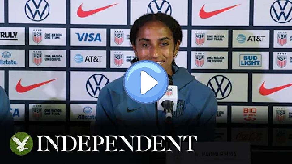 Play video: USWNT star Naomi Girma responds to criticism over the team's silence during the national anthem Video thumb: USWNT star Naomi Girma responds to criticism over the team's silence during the national anthem