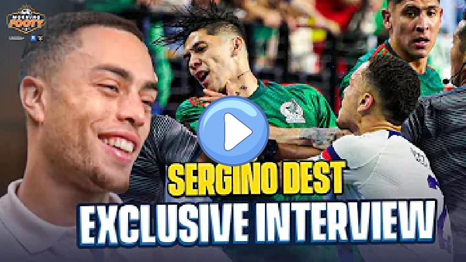 Play video: Sergino Dest reveals why he lost his temper and received a red card at the CONCACAF Nations League. Video thumb: Sergino Dest reveals why he lost his temper and received a red card at the CONCACAF Nations League.