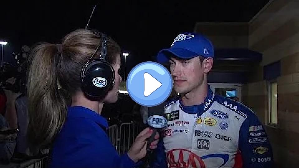 Play video: Logano reacts to Kansas crash. Video thumb: Logano reacts to Kansas crash.