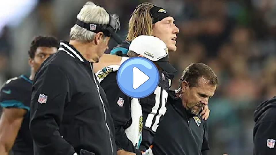 Play video: Trevor Lawrence returned to the locker room with an apparent ankle injury | Manningcast Video thumb: Trevor Lawrence returned to the locker room with an apparent ankle injury | Manningcast
