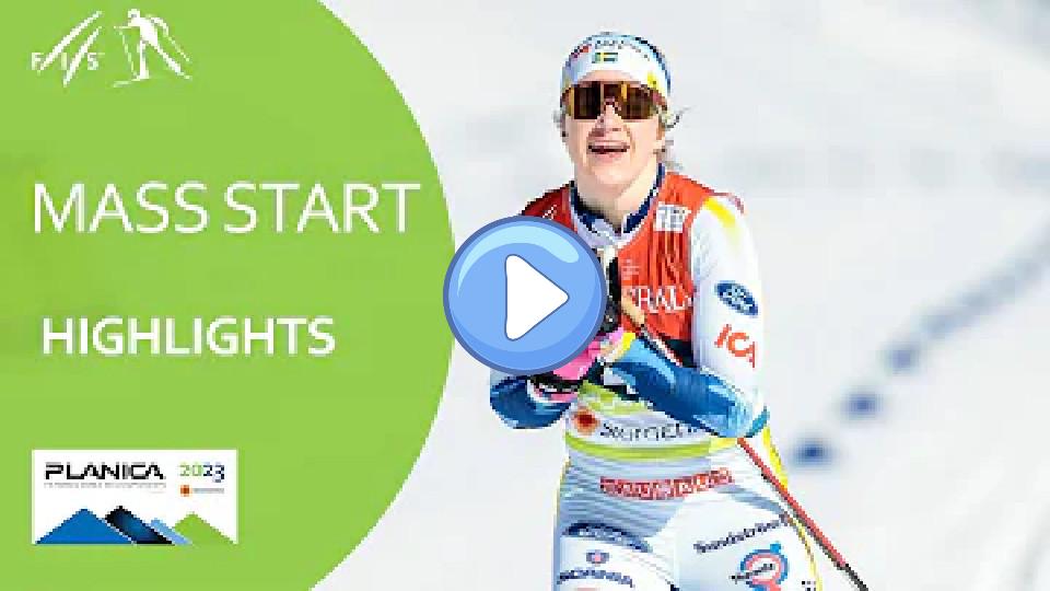 Play video: Ebba Andersson claims 30km Mass Start gold medal in a dominant fashion | Planica 2023 Video thumb: Ebba Andersson claims 30km Mass Start gold medal in a dominant fashion | Planica 2023