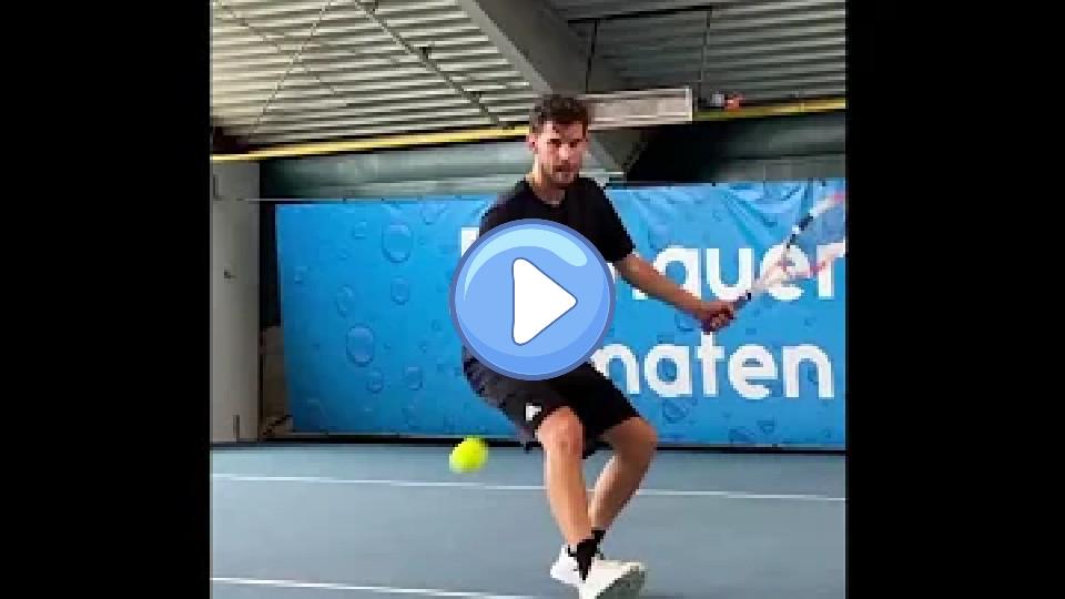 Play video: Dominic Thiem's Intense Tennis Practice with a Broken Wrist 💪 Video thumb: Dominic Thiem's Intense Tennis Practice with a Broken Wrist 💪