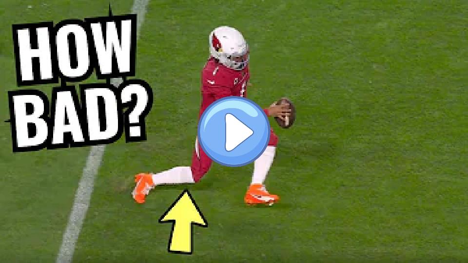 Video thumb: Kyler Murray Carted Off With Knee Injury - Doctor Explains