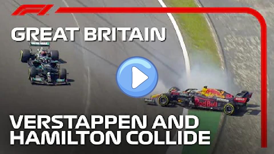 Play video: Verstappen and Hamilton Collide at Silverstone | 2021 British Grand Prix Video thumb: Verstappen and Hamilton Collide at Silverstone | 2021 British Grand Prix