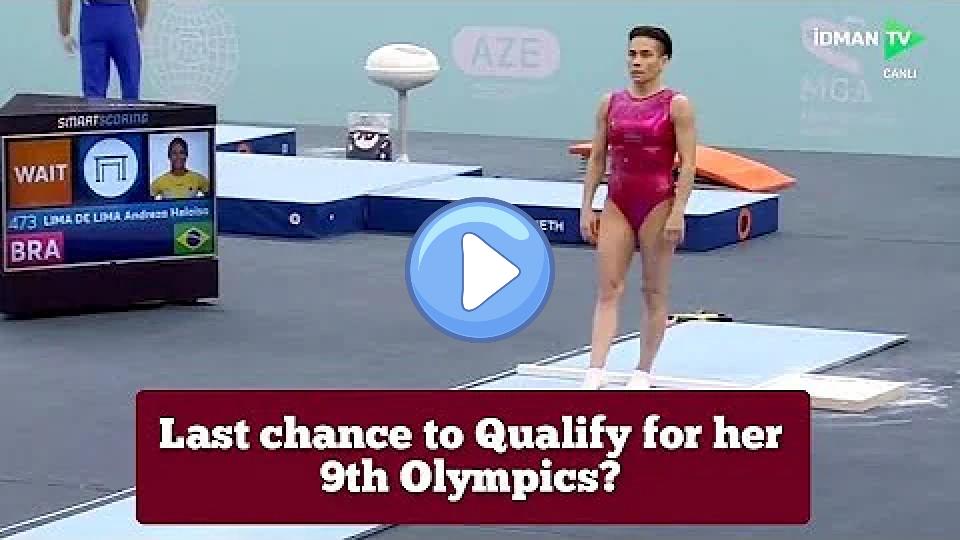 Play video: 48-Year-Old Oksana Chusovitina Crashes on Vault, Misses Olympic Qualification at Baku World Cup 2024 Video thumb: 48-Year-Old Oksana Chusovitina Crashes on Vault, Misses Olympic Qualification at Baku World Cup 2024