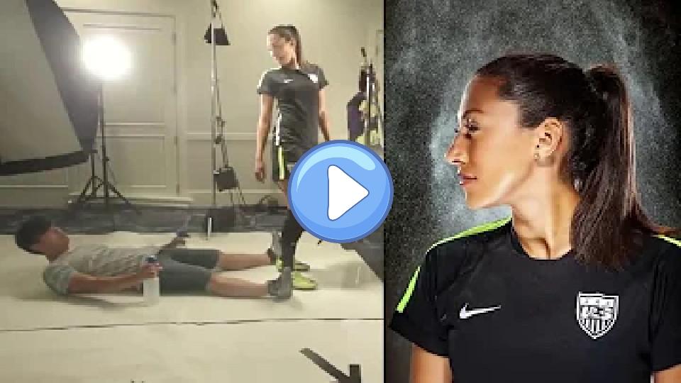 Play video: When Kelley O'Hara crashes Christen Press's photo shoot Video thumb: When Kelley O'Hara crashes Christen Press's photo shoot