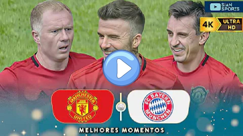 Play video: At 48 years old, David Beckham returns to wearing the Manchester jersey, scoring a goal in the Legends match! Video thumb: At 48 years old, David Beckham returns to wearing the Manchester jersey, scoring a goal in the Legends match!