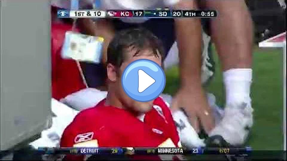 Play video: Matt Cassel throws an interception, struggles to put his hat on Video thumb: Matt Cassel throws an interception, struggles to put his hat on