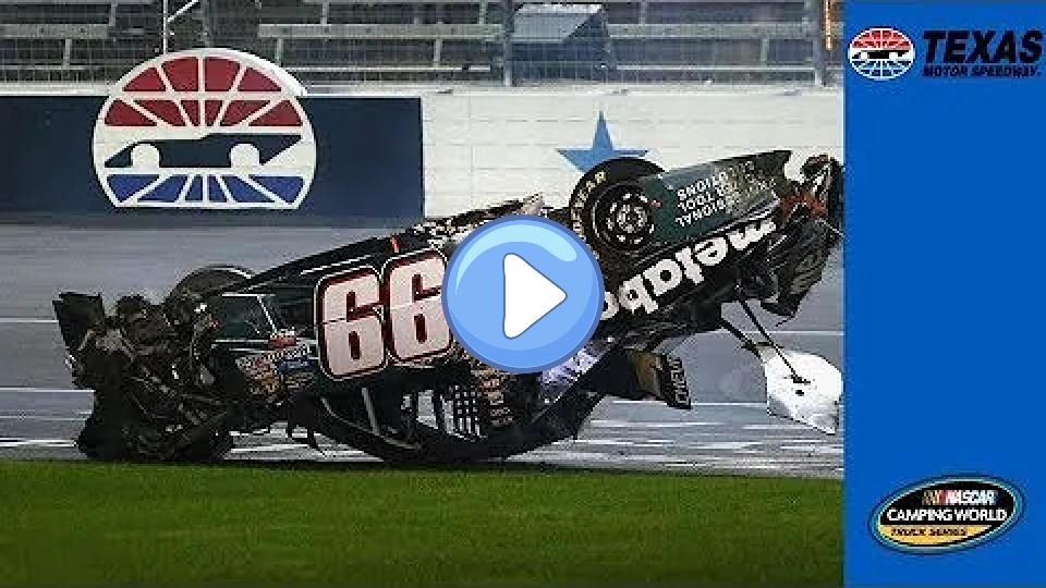 Play video: Christopher Bell emerges as the victor after a massive wreck at Texas Video thumb: Christopher Bell emerges as the victor after a massive wreck at Texas