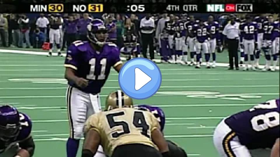 Play video: Daunte Culpepper 2-Point Conversion for the Win (2002) Video thumb: Daunte Culpepper 2-Point Conversion for the Win (2002)