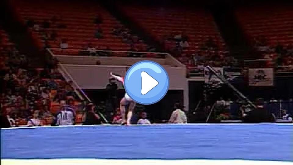 Play video: Corina Ungureanu - Floor Exercise - 1998 International Team Gymnastics Championships - Women's Video thumb: Corina Ungureanu - Floor Exercise - 1998 International Team Gymnastics Championships - Women's