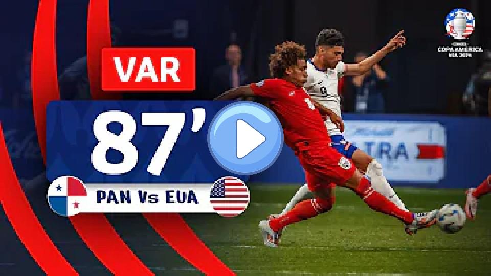 Play video: CONMEBOL Copa América | VAR Review - Serious Foul Play | Panama vs. USA | Minute 87 Video thumb: CONMEBOL Copa América | VAR Review - Serious Foul Play | Panama vs. USA | Minute 87