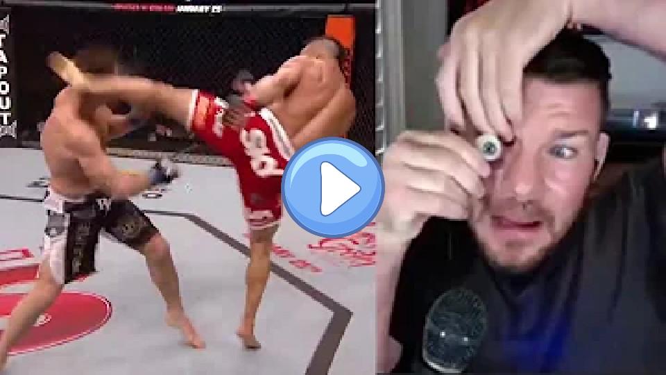 Play video: Kick that left Michael Bisping without an eye. Video thumb: Kick that left Michael Bisping without an eye.