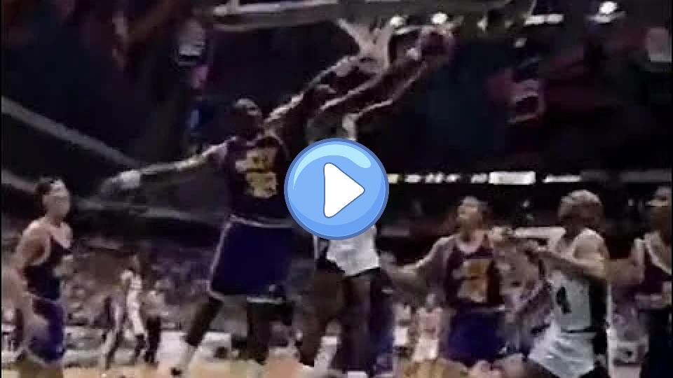 Play video: David Robinson Snatches Rebound from Karl Malone and Reverse Dunks on Him. Video thumb: David Robinson Snatches Rebound from Karl Malone and Reverse Dunks on Him.