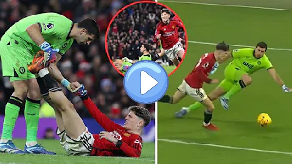 Play video: Emi Martinez Helping Garnacho after Injury | Garnacho Scores 2 Goals against Emi Martinez Video thumb: Emi Martinez Helping Garnacho after Injury | Garnacho Scores 2 Goals against Emi Martinez