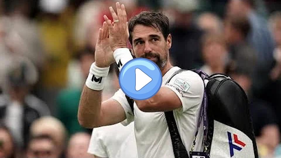Play video: Jeremy Chardy retires after a first-round loss at Wimbledon Video thumb: Jeremy Chardy retires after a first-round loss at Wimbledon