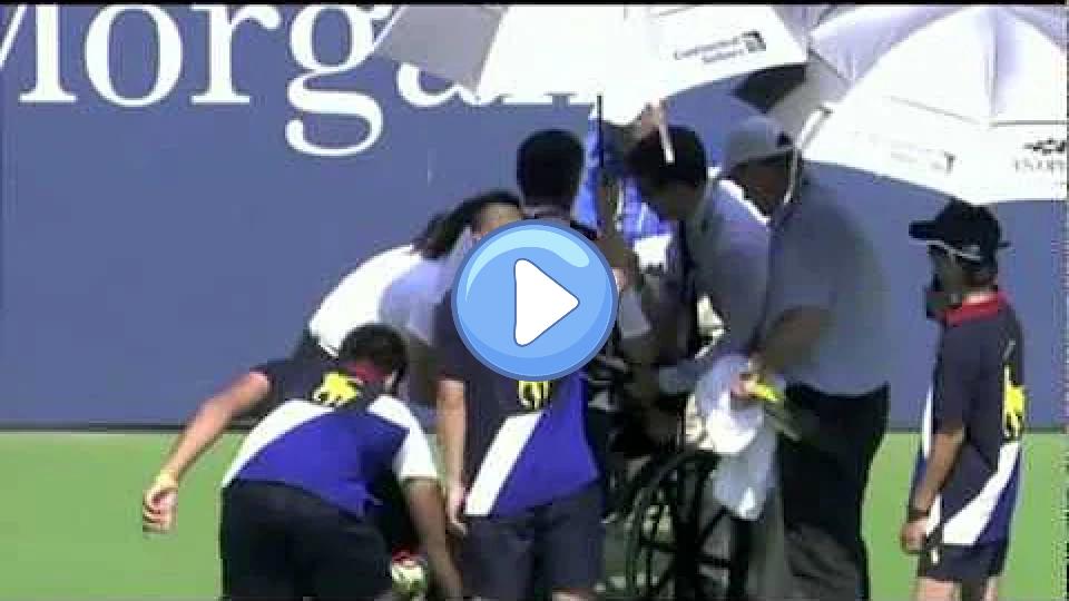 Play video: Victoria Azarenka Collapses at US Open Video thumb: Victoria Azarenka Collapses at US Open