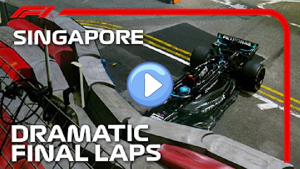 Play video: Russell Crashes Out in Dramatic Fight for Win | 2023 Singapore Grand Prix Video thumb: Russell Crashes Out in Dramatic Fight for Win | 2023 Singapore Grand Prix