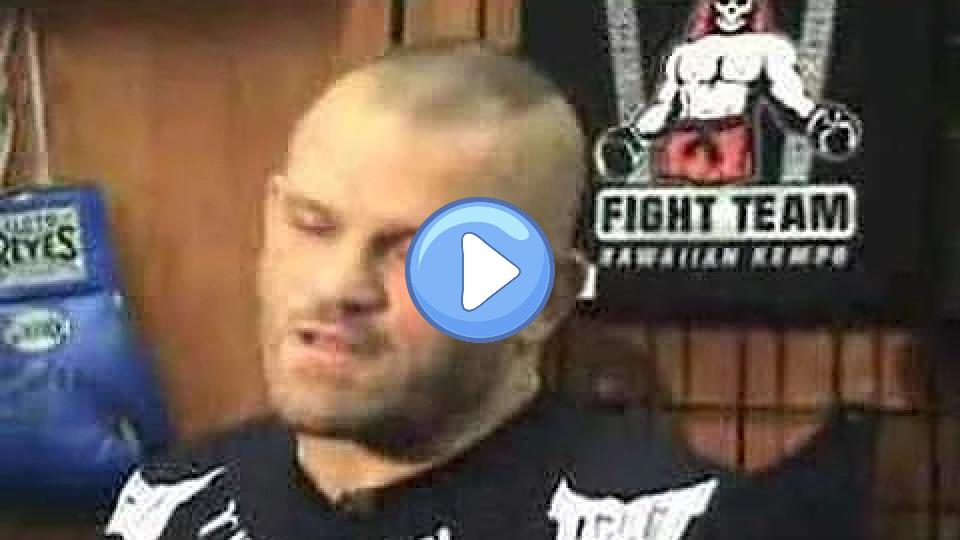 Play video: Chuck Liddell on injury Video thumb: Chuck Liddell on injury