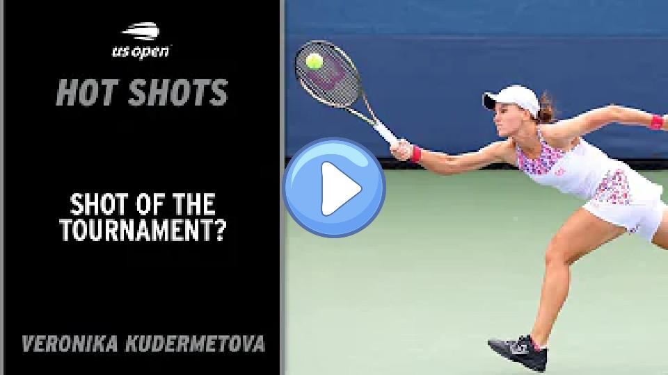 Play video: Veronika Kudermetova Finds Incredible Angle | 2022 US Open Video thumb: Veronika Kudermetova Finds Incredible Angle | 2022 US Open
