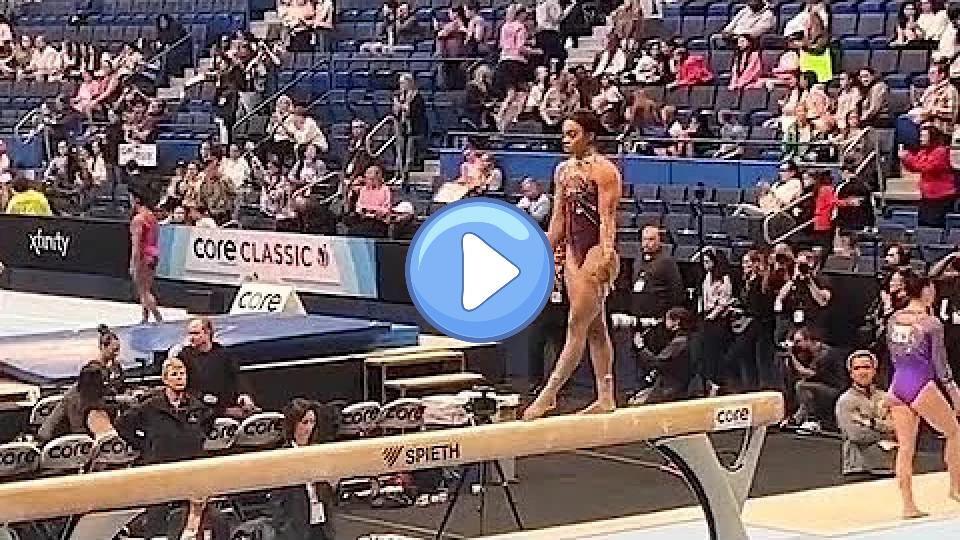 Play video: Gabby Douglas - Full Beam Warm-up Before Competing at the US Classics 2024 Video thumb: Gabby Douglas - Full Beam Warm-up Before Competing at the US Classics 2024