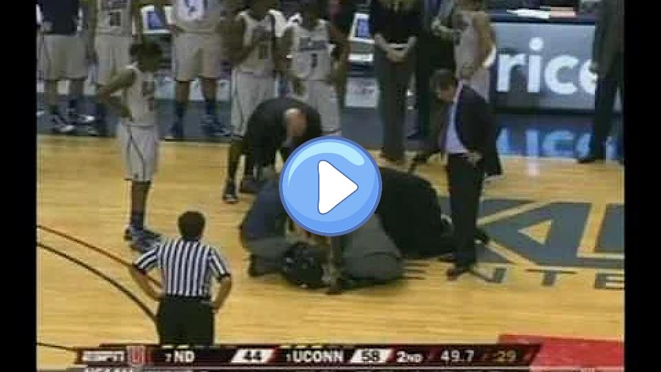 Play video: Caroline Doty's head injury Video thumb: Caroline Doty's head injury