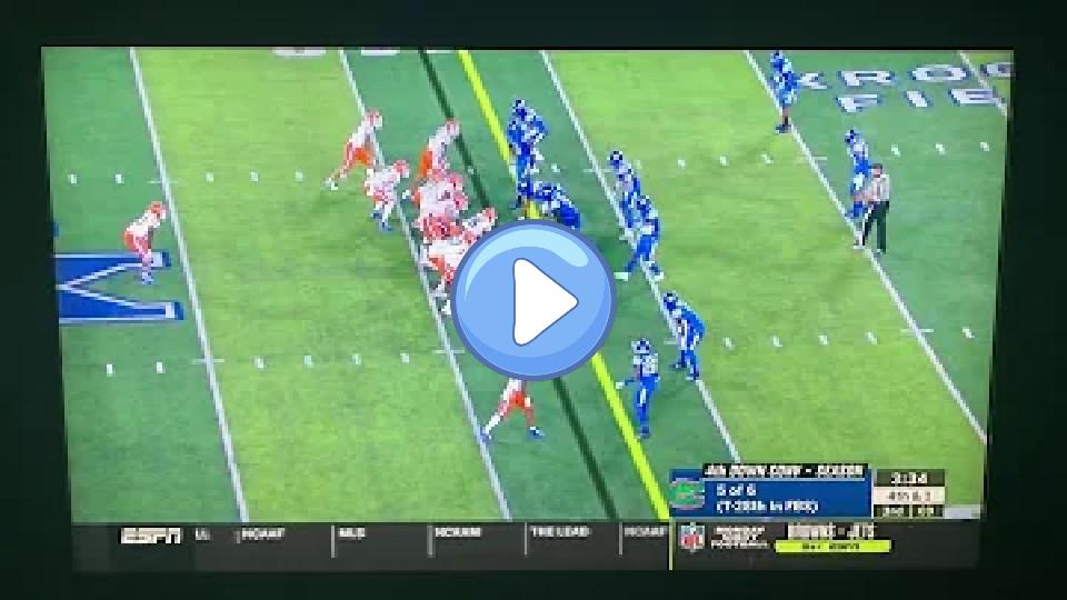 Play video: Florida Gators quarterback Felipe Franks suffered an injury during a game, impacting his ability to play for the remainder of the season. Video thumb: Florida Gators quarterback Felipe Franks suffered an injury during a game, impacting his ability to play for the remainder of the season.