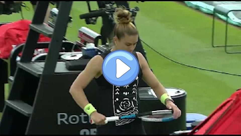 Play video: Sakkari Power: She Broke a Racket with Her Hand😀 Video thumb: Sakkari Power: She Broke a Racket with Her Hand😀