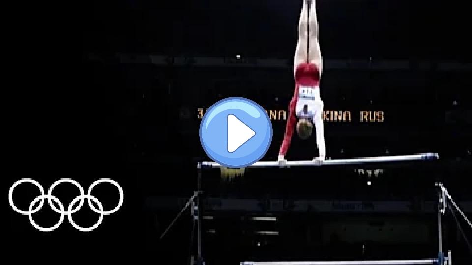 Play video: How Svetlana Khorkina Became Uneven Bars Olympic Champion Video thumb: How Svetlana Khorkina Became Uneven Bars Olympic Champion