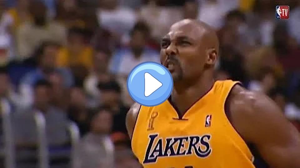 Play video: Karl Malone Re-aggravates Knee Injury (2004 Finals) Video thumb: Karl Malone Re-aggravates Knee Injury (2004 Finals)