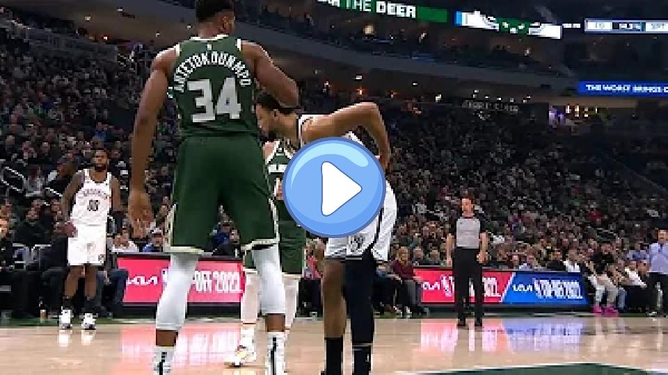 Play video: Giannis blocked and injured Ben Simmons. 😳 Video thumb: Giannis blocked and injured Ben Simmons. 😳