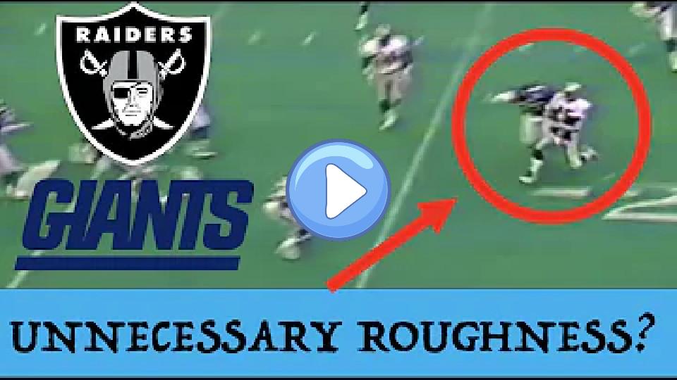 Play video: The Controversial Call That Changed the 1995 New York Giants' Season | Raiders at Giants (1995) Video thumb: The Controversial Call That Changed the 1995 New York Giants' Season | Raiders at Giants (1995)